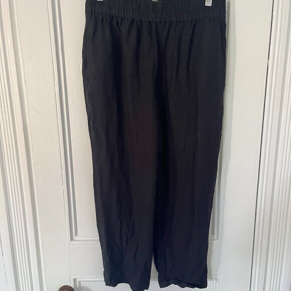 MADEWELL Tapered Huston Pull-On Crop Pant Linen Blend - Size M - Picture 3 of 5